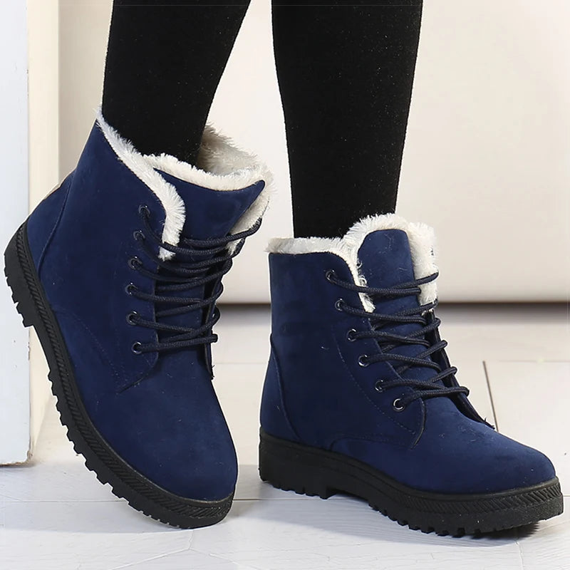 Botas femininas com forro interno