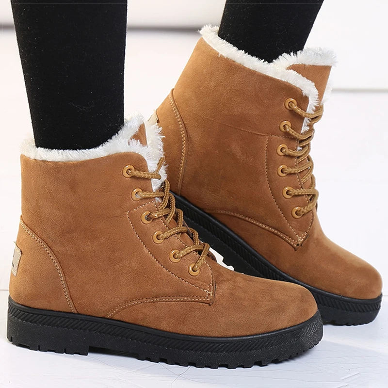 Botas femininas com forro interno